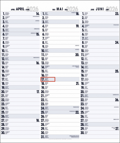 3-MONATSPLANER - BÜROPLANER - OFFICE PLANER